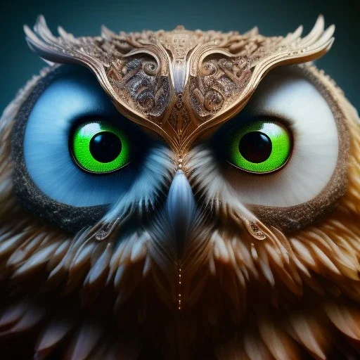 intricate details, realistic, octane, unreal engine, portrait, natural lighting,zoomed out + portrait, volumetric lighting, shiny,extreme detail, Photorealism, High detail, Hyper realistic Owl in forest, macro lens blur,abstract paint, sharp,eos5d mark 4, ef 85mm 5.6, focus, trending by artstation