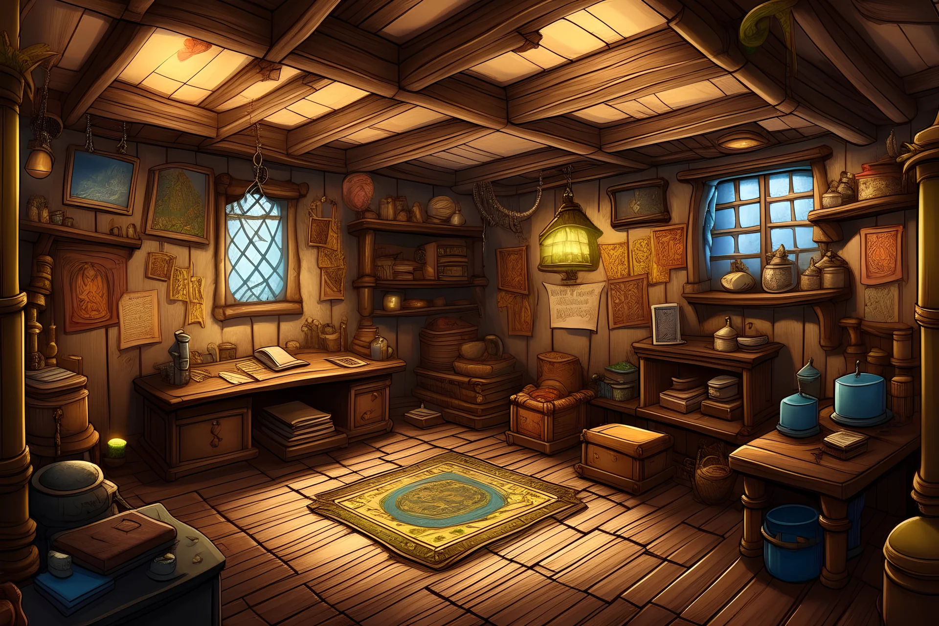 fantasy treasure room