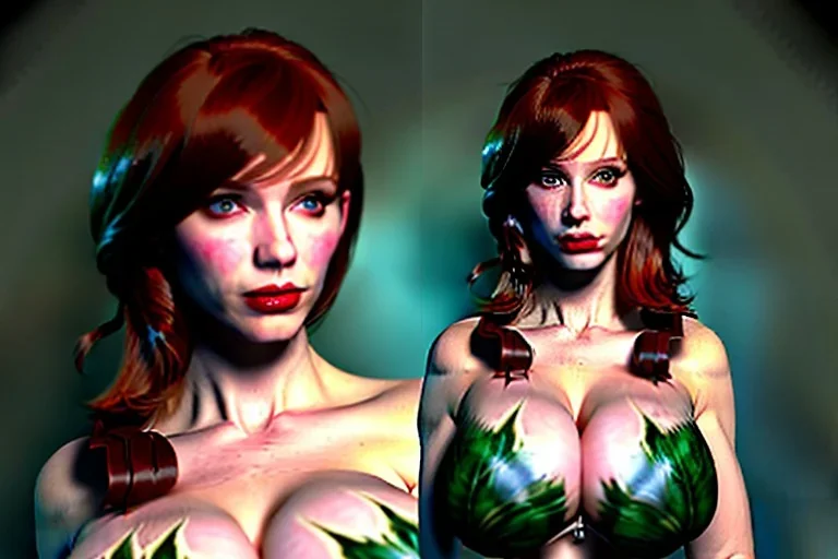 Christina Hendricks like poison ivy arrest