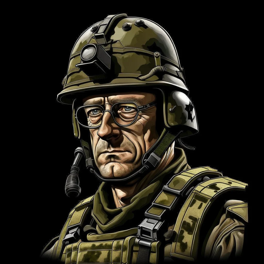 German tank commander digital art