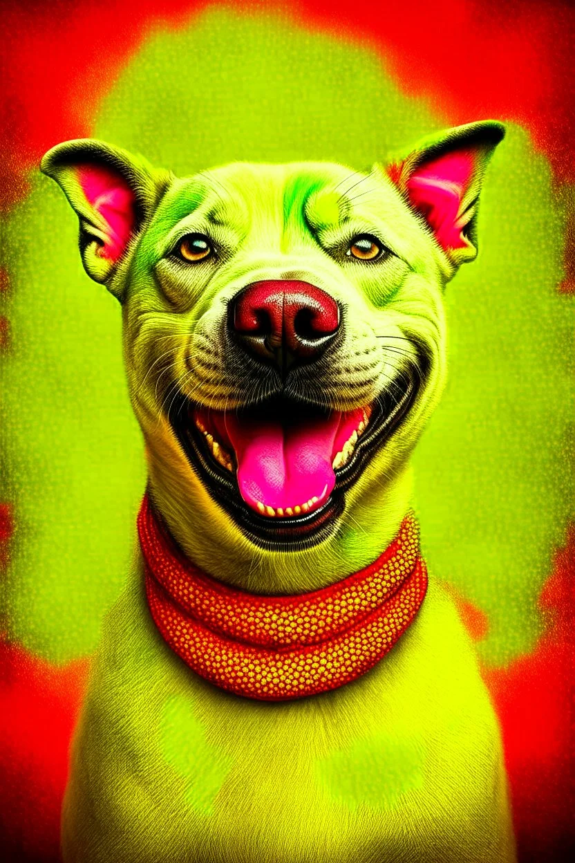 Religion is a smile on a dog; pop surrealism; digital art; post-internet art