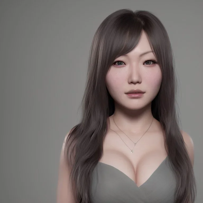 portrait hitomi tanaka, 8k, highly realistic, octane render,