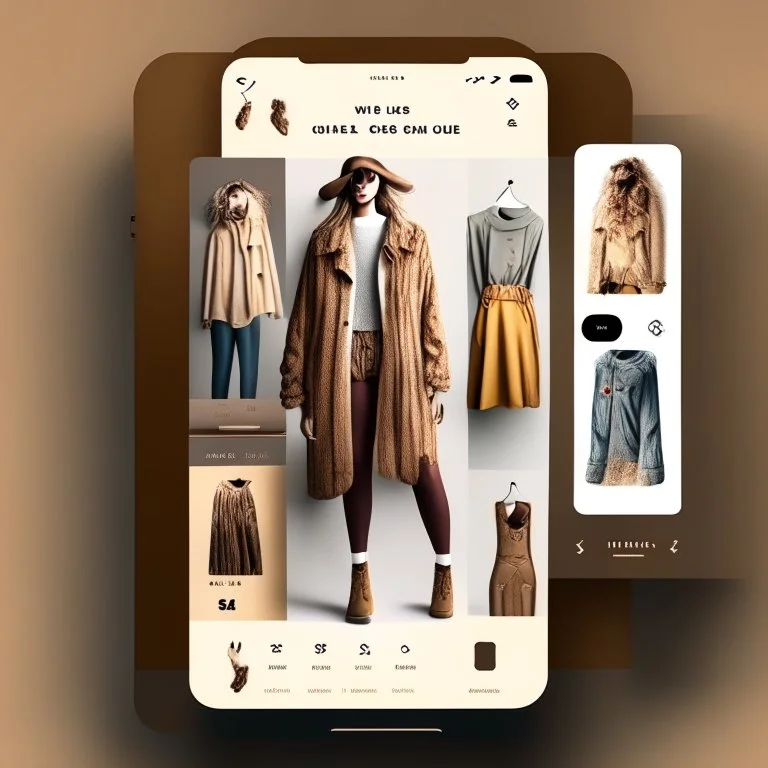 Social media design for a clothing store