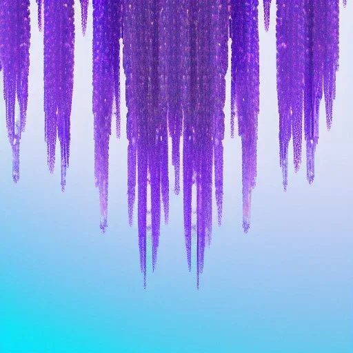 a magical crystal vertical light, pink and blue wisteria , pink vertical, blue lake,sharp, background vertical blue gradient vertical, elegant, highly detailed, artstation, concept art, smooth, sharp focus, illustration, 8k, splash art, wallpaper, key visual