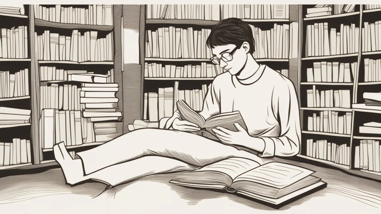 The image for the article could depict a person deeply engrossed in reading a book, seated in a tranquil and comfortable setting, surrounded by books. The light illuminates the book held in their hands, showcasing their complete focus and immersion in reading. The image reflects the calm and relaxation that daily reading and contemplation in books can provide, encouraging readers to embrace this beneficial habit.