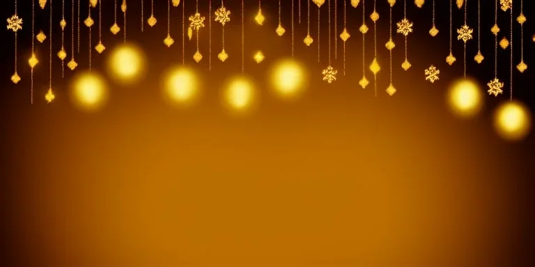 Festive abstract bokeh background - golden bokeh lights, beige - New Year, Anniversary, Wedding, banner