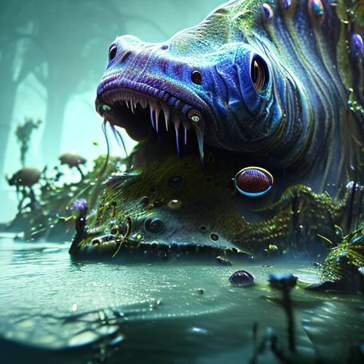 fluid ink angler fish creature, unreal engine 5, 8k resolution, photorealistic, ultra detailed