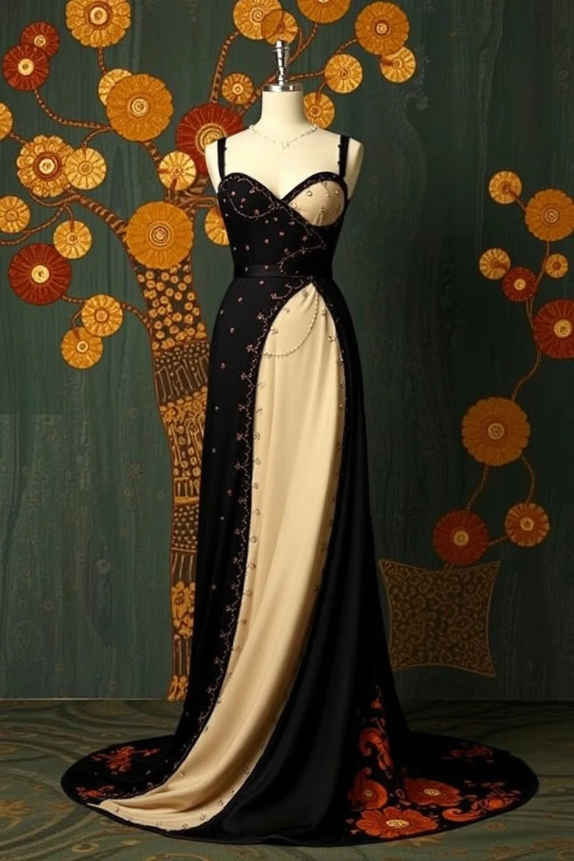 Abito da sera ispirato a Klimt