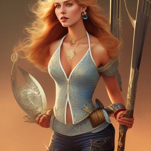 full body nice country side stunningly beautiful caucasian pinup, glamour pose, hyper realist, hyper detailed, intricated, award winning, masterpiece, rossdraws, artgerm, wlop, frazetta, vallejo, karol bak, rossdraws