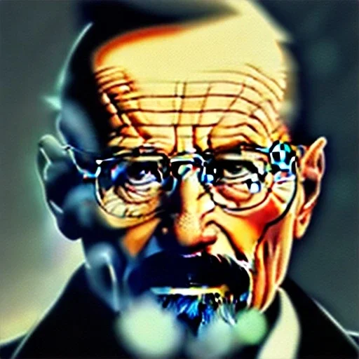 a portrait of Walter White drawn by Leonardo da Vincis, high quality, 8k, master quality,soft coloring