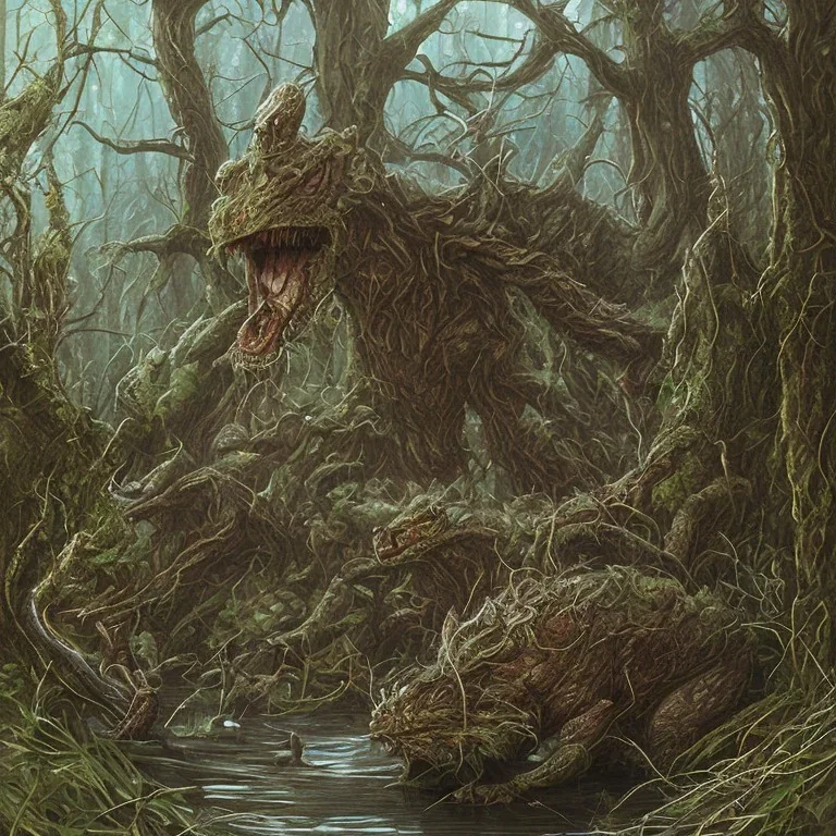 SWAMP CREATURE LURKING