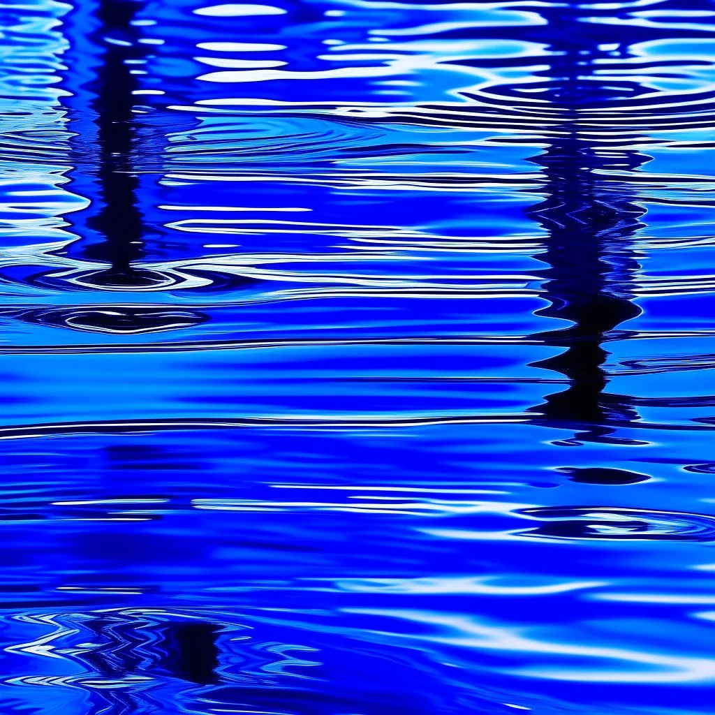 reflections in blue