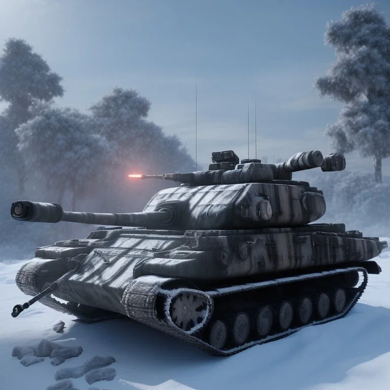 Snow camo tank armored alaska snow