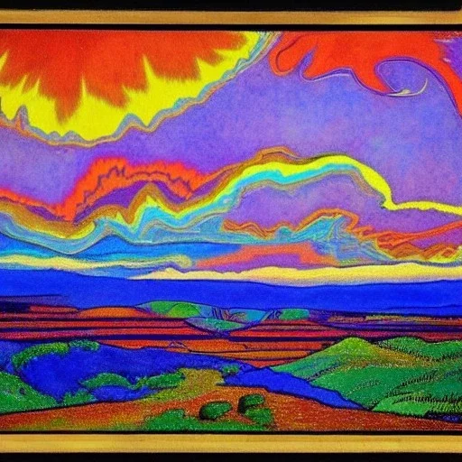 georges herriman Coconino County, Arizona psychedelic landscape