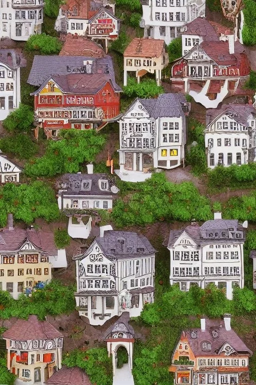 Schafherde, Schafe stehen, tragen FFP2 Masken und schauen doof, hyper realistic, detailed, accurate, beautifully ornamented houses, open aperture, style Isabel Kreitz