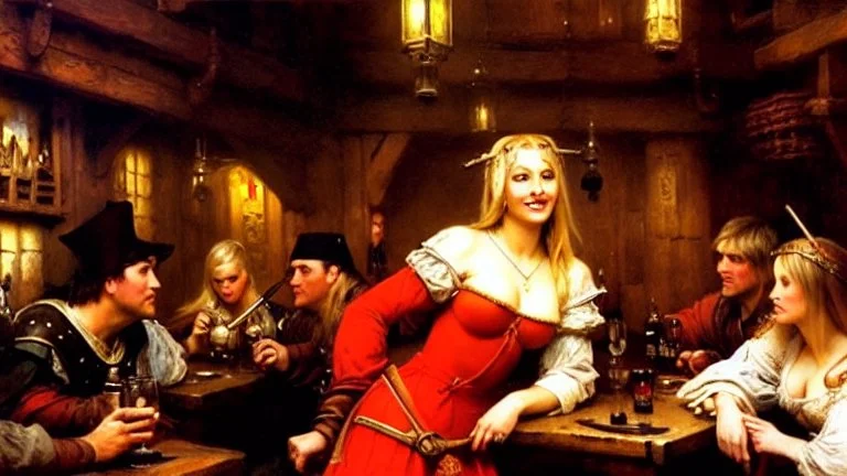 fullbody portrait 'beautiful face blonde massiveboobs medieval wench on tavern in medieval city',painting by gaston bussiere, greg rutkowski, yoji shinkawa, yoshitaka amano, tsutomu nihei, donato giancola, tim hildebrandt, oil on canvas, cinematic composition,sharp image, extreme detail,((fit full head inside picture)),32k