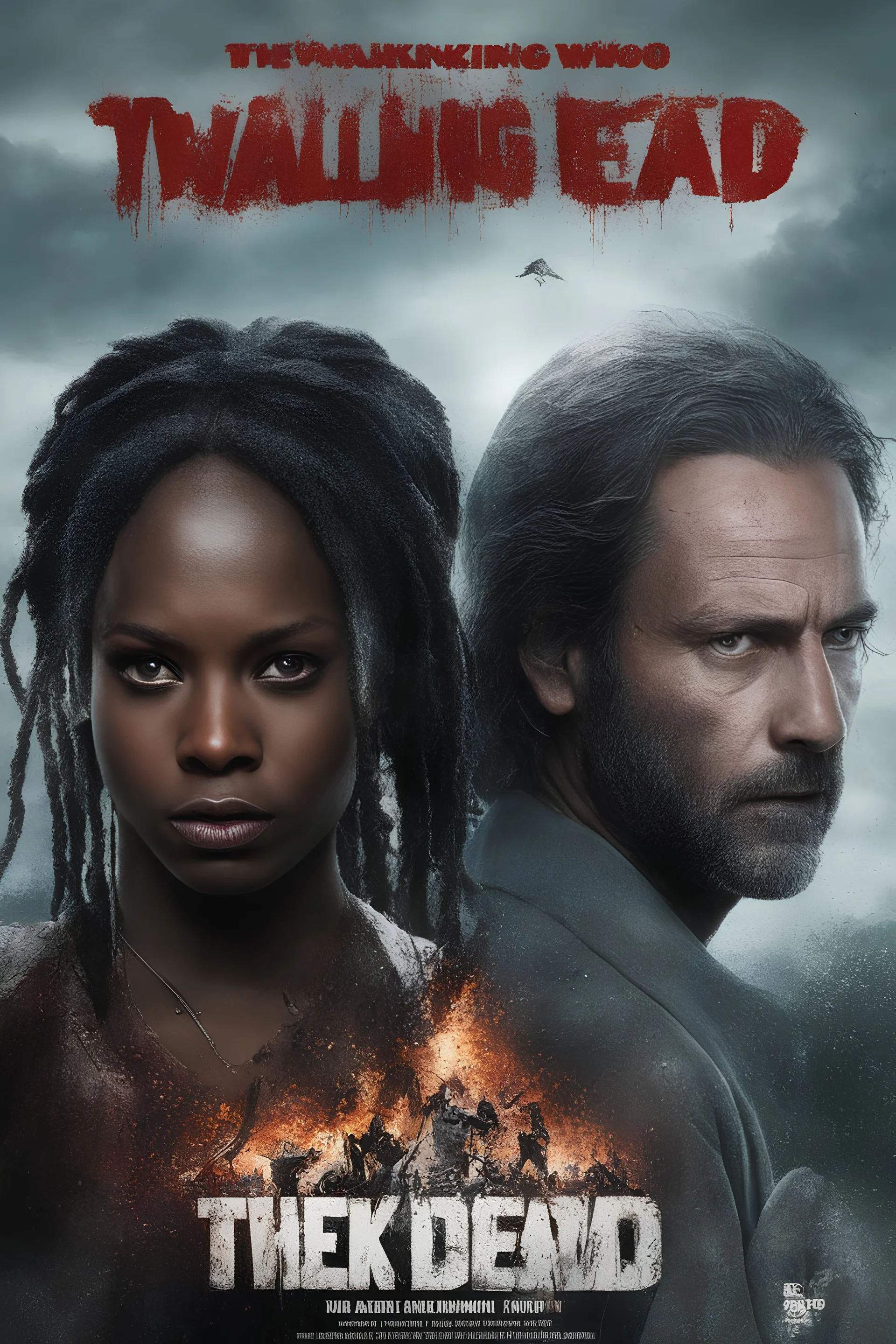 the Walking Dead - The Ones Who Live Rick and Michonne movie Poster