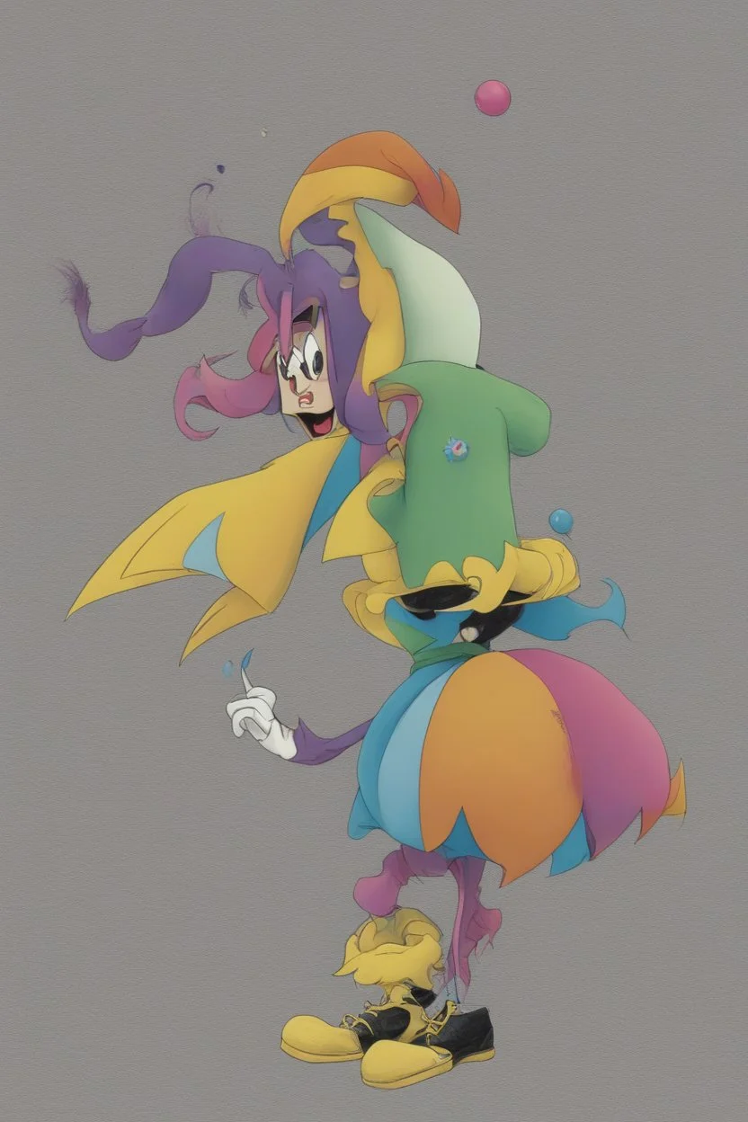 A jester hat if drawn for nickelodeon in the 1990s