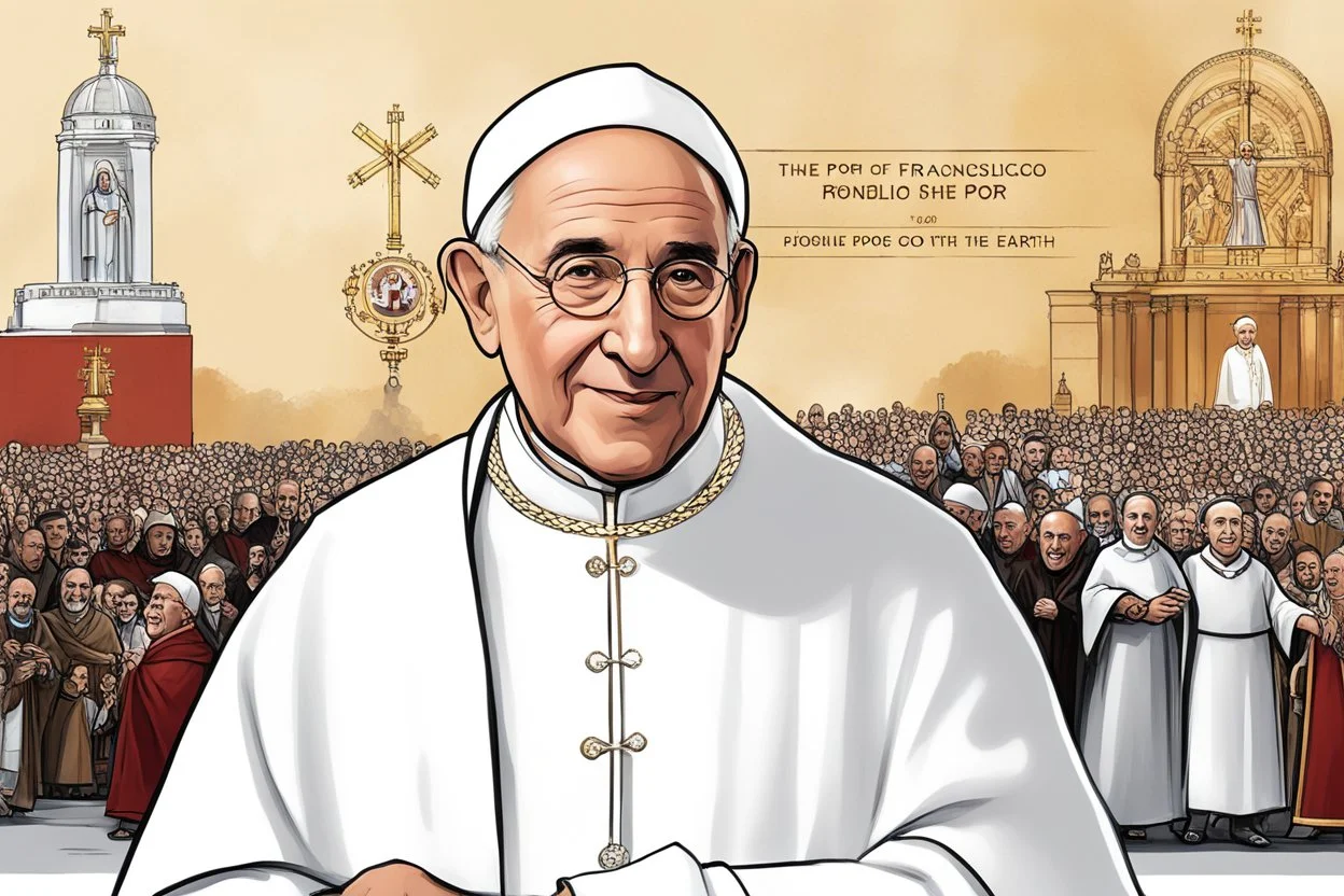 timeline illustration of timeline illustration of Franciscus PP.[1], born as Jorge Mario Bergoglio, called "The Pope of the Poor", "The Pope From the End of the Earth" 1936-2025 - Argentine[2] Jesuit, primate of Argentina, 266th Pope and 8th Sovereign of the Vatican City State[1]. Left to right: - employee of the food department of the Hickethier-Bachmann Laboratory in Buenos Aires[7] - member of the Society of Jesus[8] successively: student of the Immaculate Conception Seminary, philosophy stud