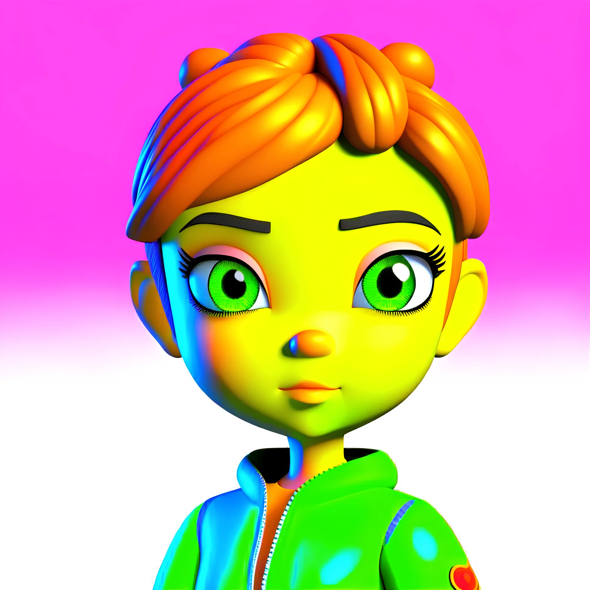 cute girl 3D
