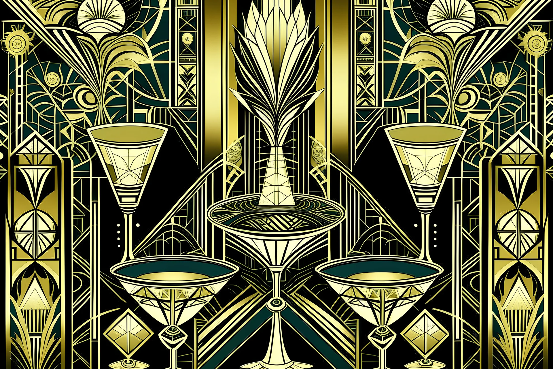 "The Great Gatsby" can capture the glamour, decadence, and intrigue of the Roaring Twenties. Here are some ideas for cups and t-shirts: Art Deco Designs: Incorporate intricate Art Deco patterns and motifs reminiscent of the 1920s, such as geometric shapes, sunbursts, and stylized floral patterns. These designs can evoke the lavish parties and opulent lifestyle depicted in the novel.