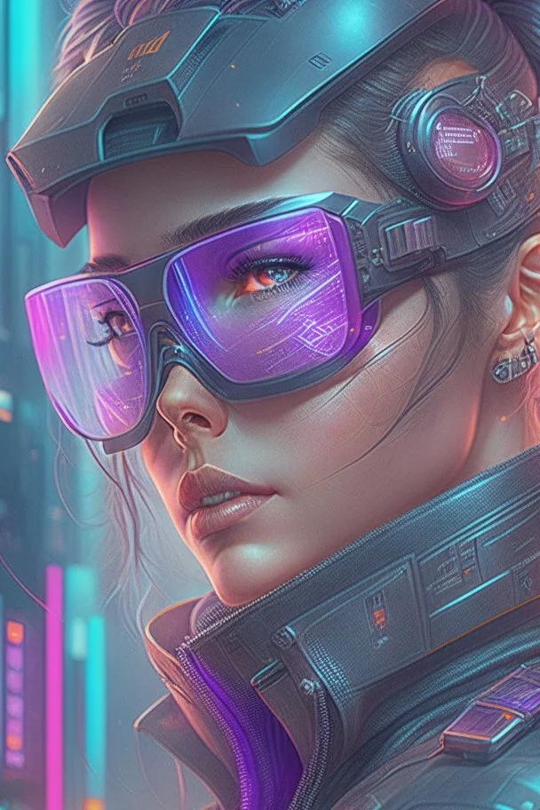 Best quality, masterpiece, ultra high definition,Futuristic, cyberpunk,Comic style