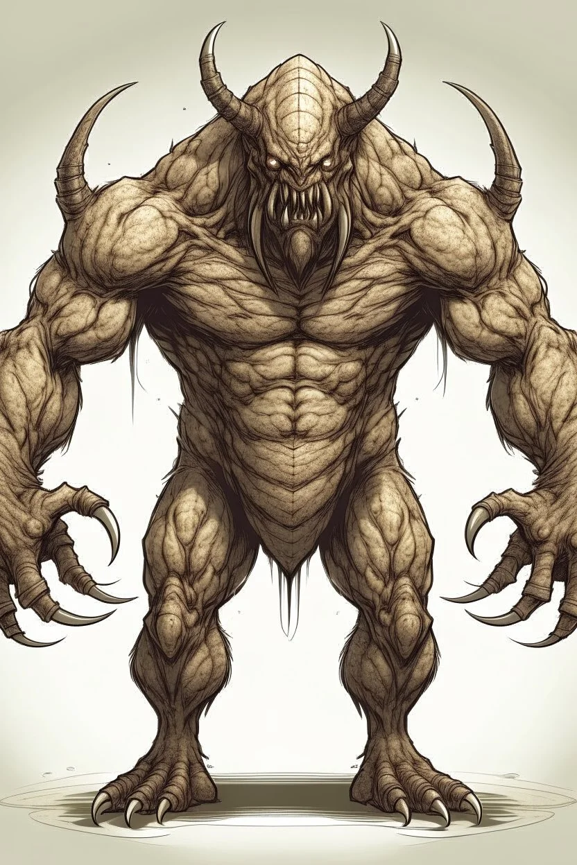 A giant beast with 4 arms