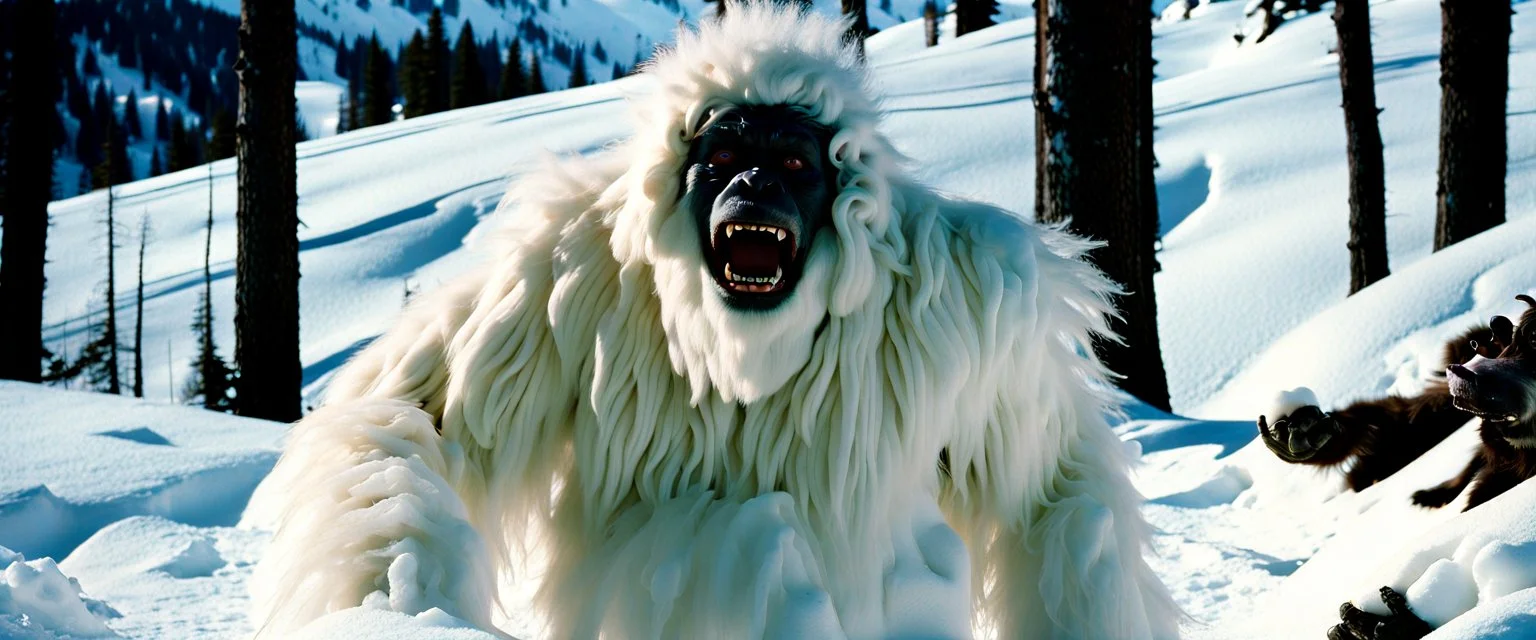 The Yeti by Stanley Kubrick (1993), depth of field, classic film, bokeh, Kananaskis Country, psychedelic