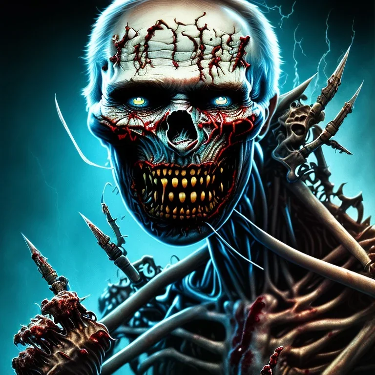 Vladimir putin zombie iron maiden 4k, détails maximums