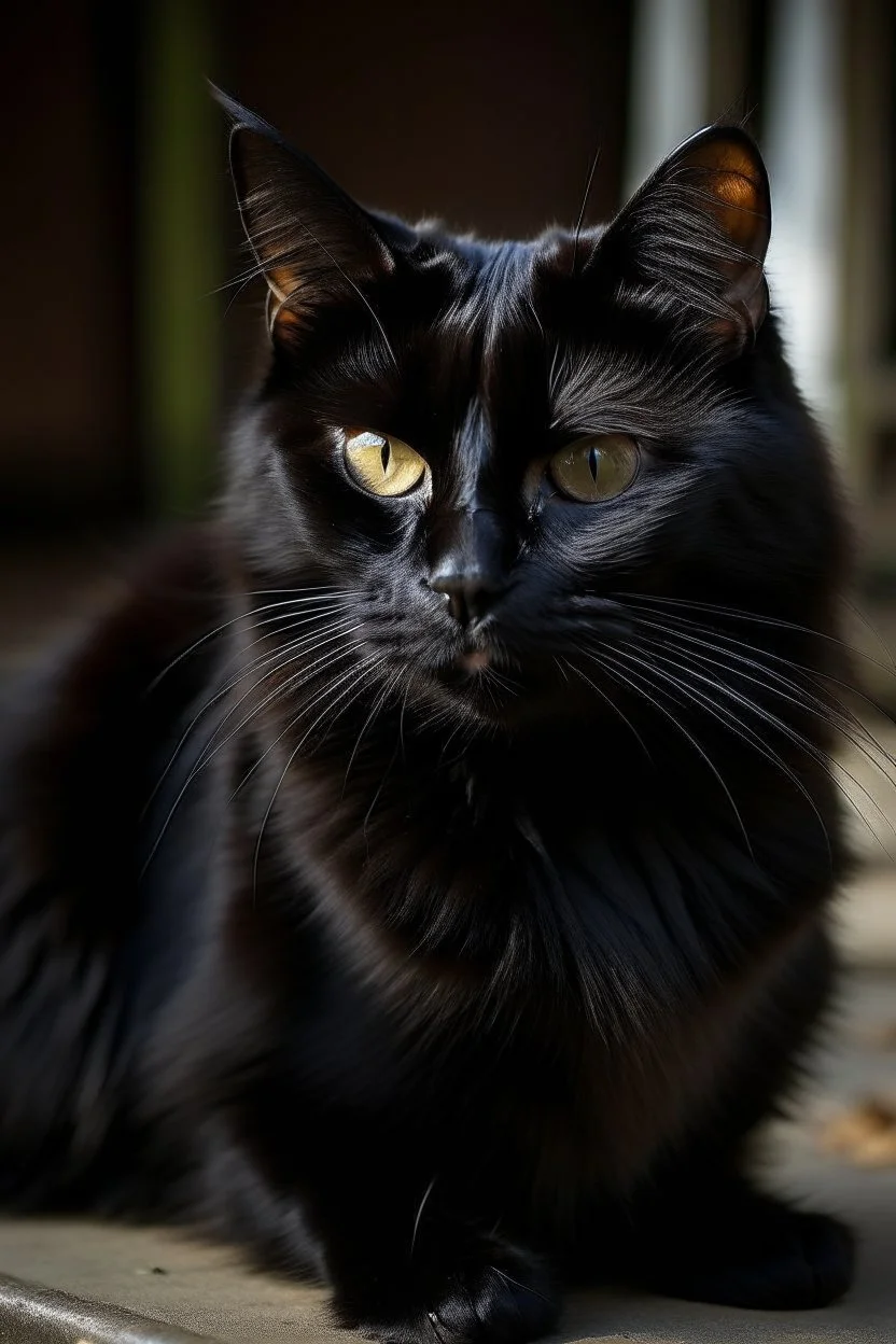 Big black cat