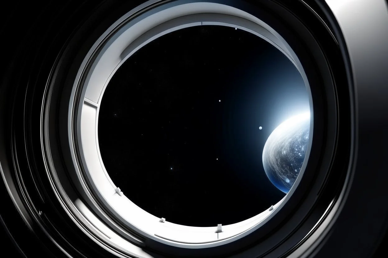 white,background,looking,through,a 3-d, hole,or,window,,a,seeing into,outerspace