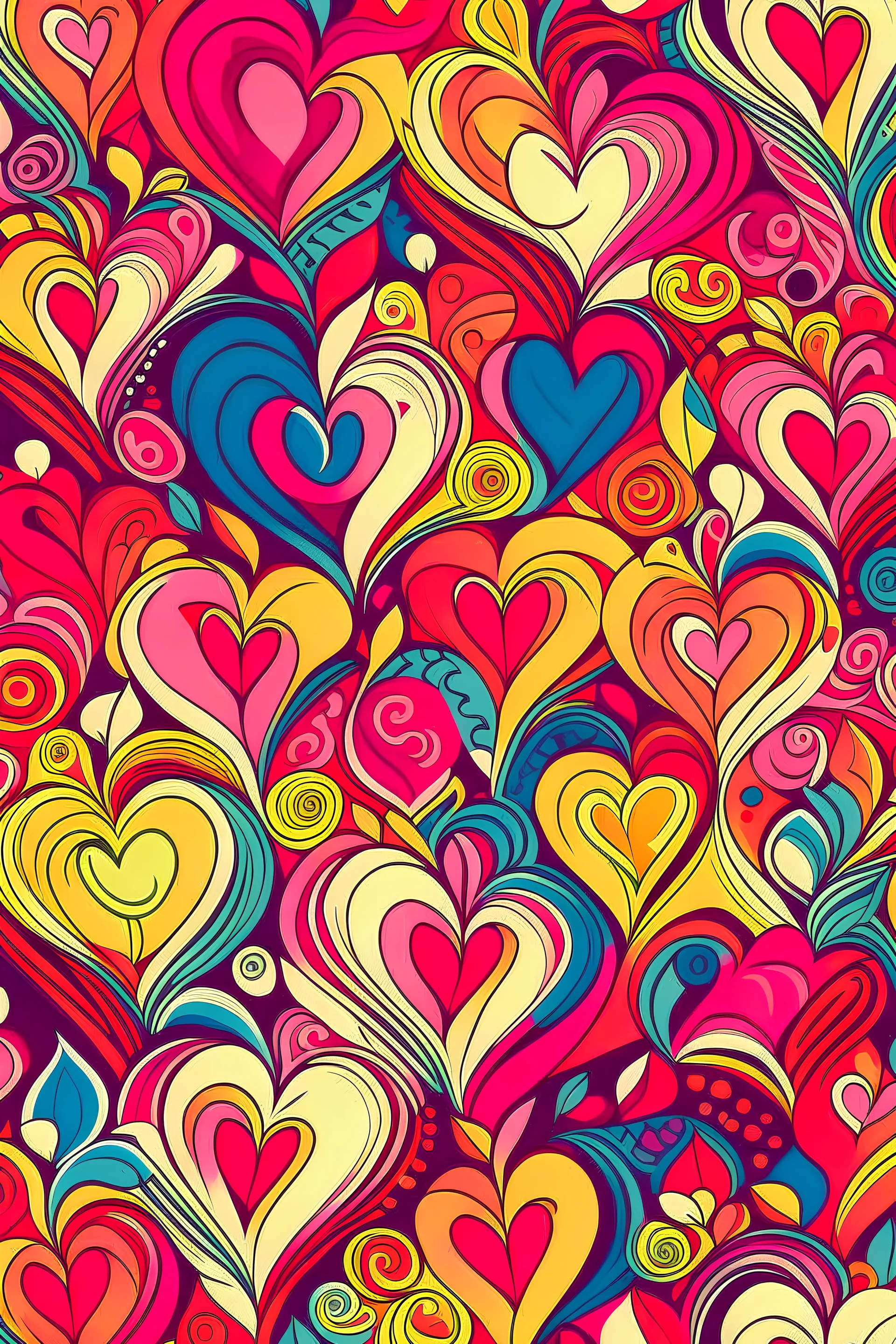 create a all over pattern that show aprental love