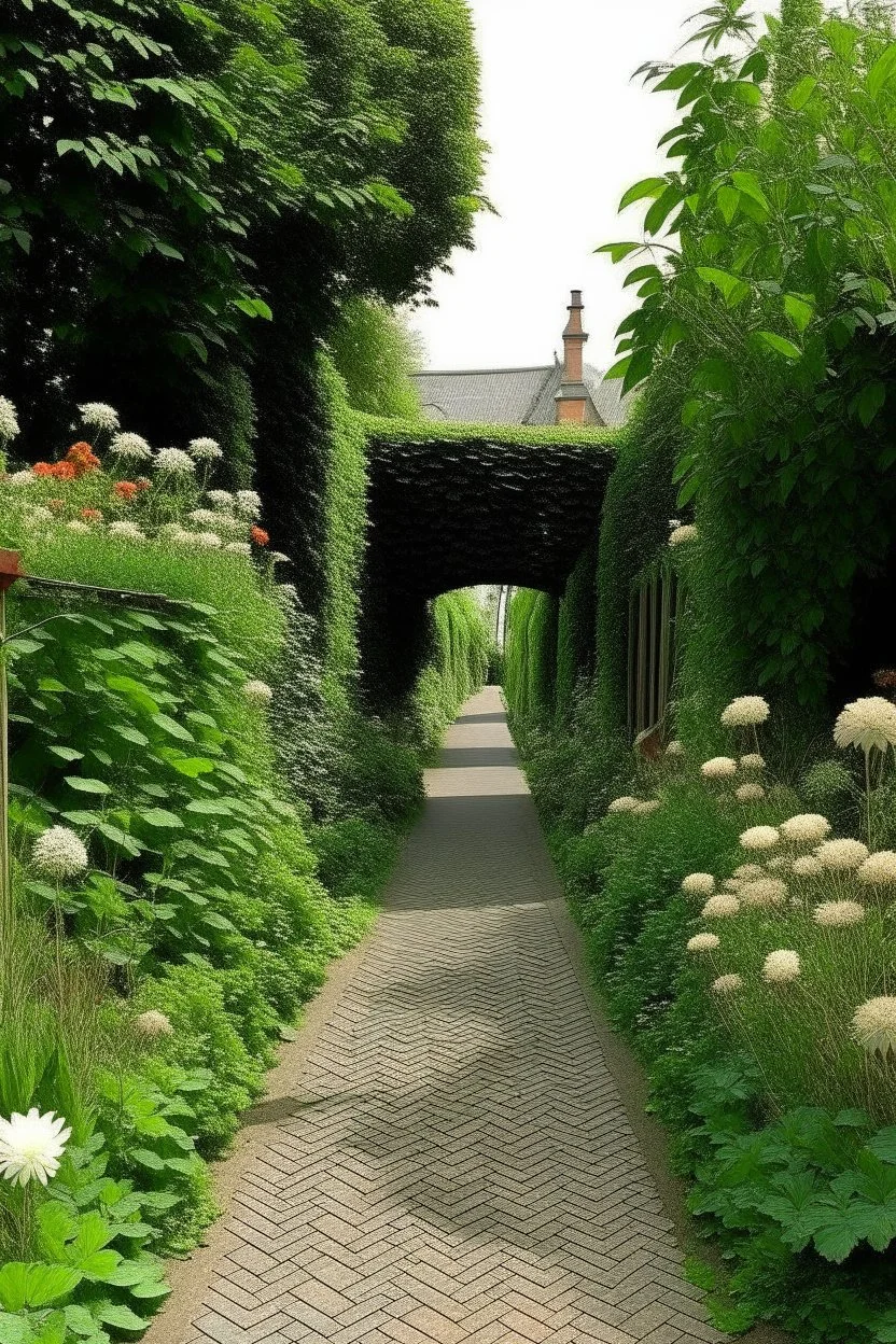 make a arch way made from plants