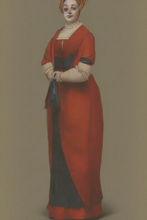 Portrait lady, full body shot, full-color medium shot ProgressiveTraditionalism