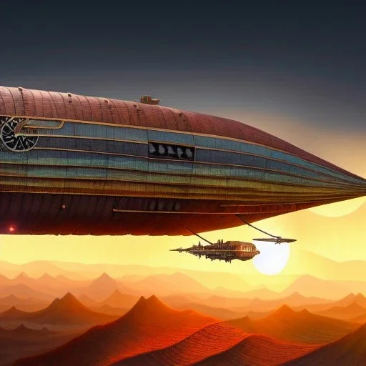 fullbody Drawing of 'sketch of Steampunk AirShip',intricate detail,andrea bonelli,Kilian Eng,Ohrai,evan lee,Aleksandr Sidelnikov,KyuYong Eom,three quarters frontal aerial view,toned colors,16k