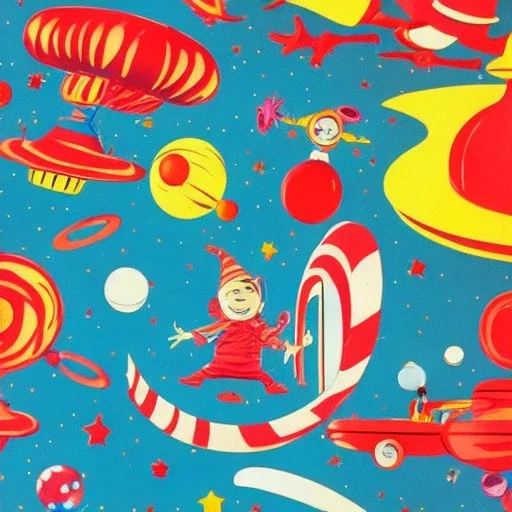 fun fair in space design by dr seuss