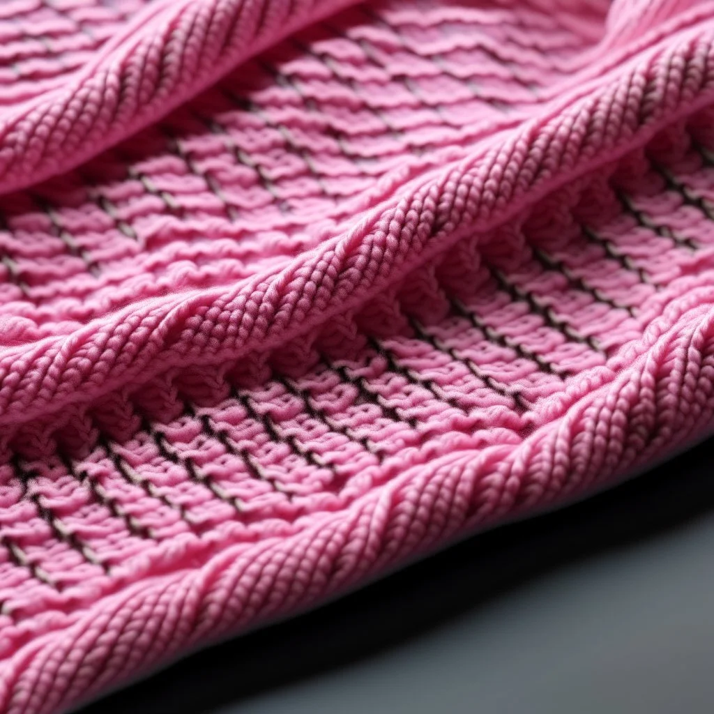 Pattern crochet knitting pink