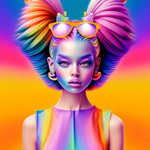 Lisa Frank girl, cute, beautiful