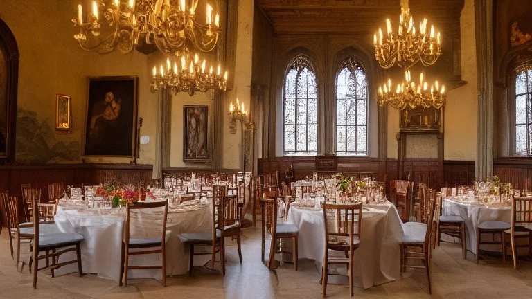 the table in the great hall