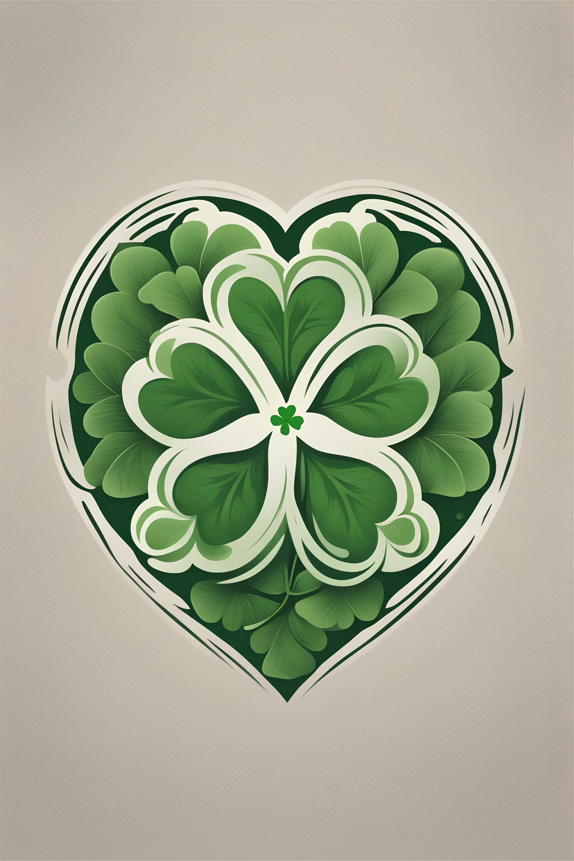 Logo avec un trèfle dont les quatre feuilles ontcomme motif un cœurs de Viana do Castelo au Portugal