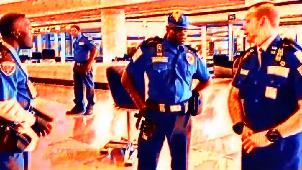 2 security officers deny annoying man from airport lounge