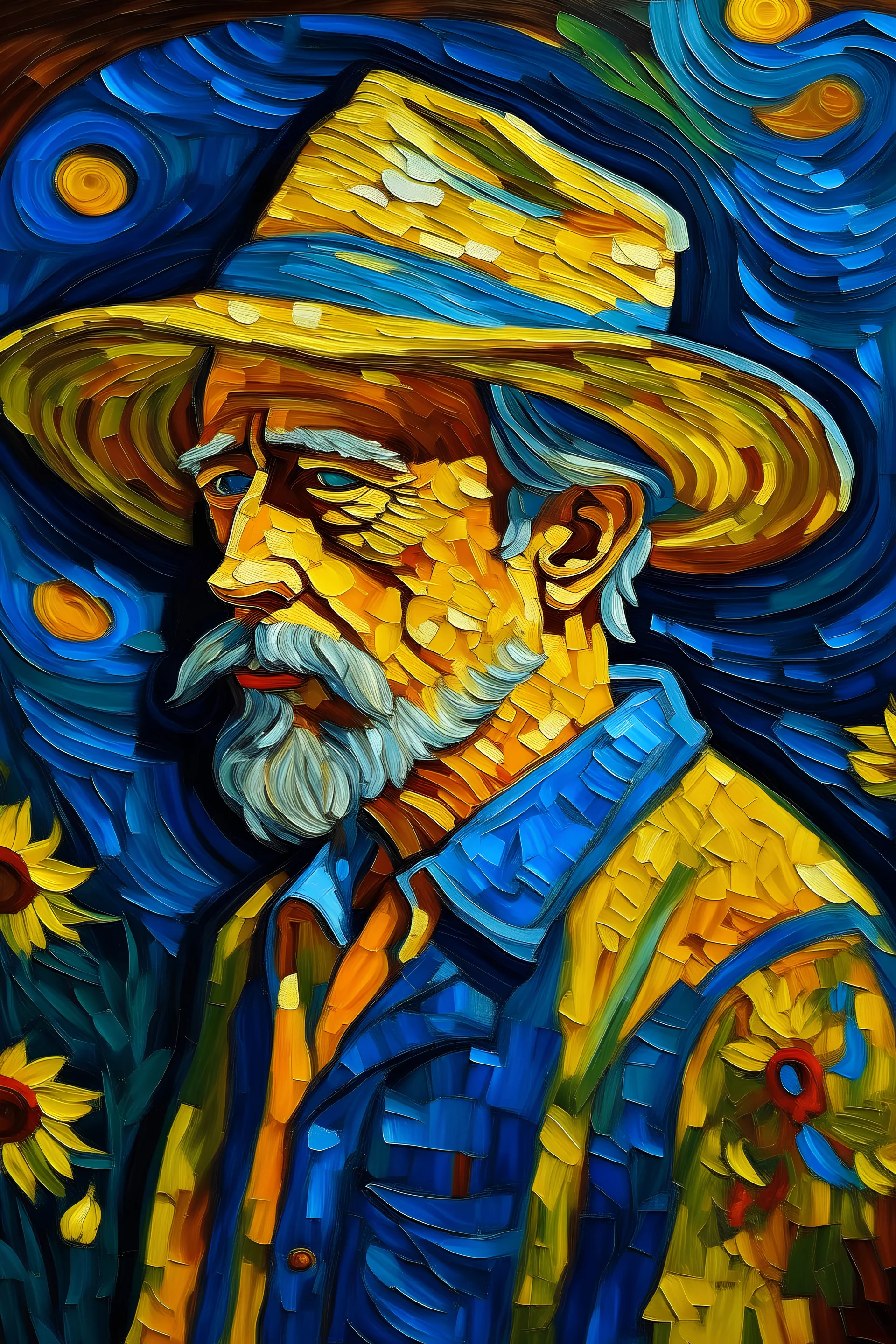 hincha de union de santa fe estilo van gogh