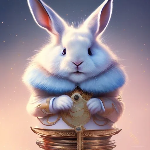 White Rabbit character by"Alice in the wonderland",dressing Disney style,hairstyle Disney style, detailed eyes, elegant,sarcastic smile, by artgerm,Chie Yoshii,Brian Kesinger,Gediminas Pranckevičius,Kilian Eng,reg Rutkowski,Disney