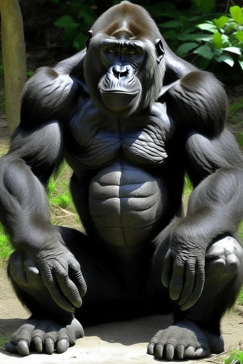 gorilla with no legs