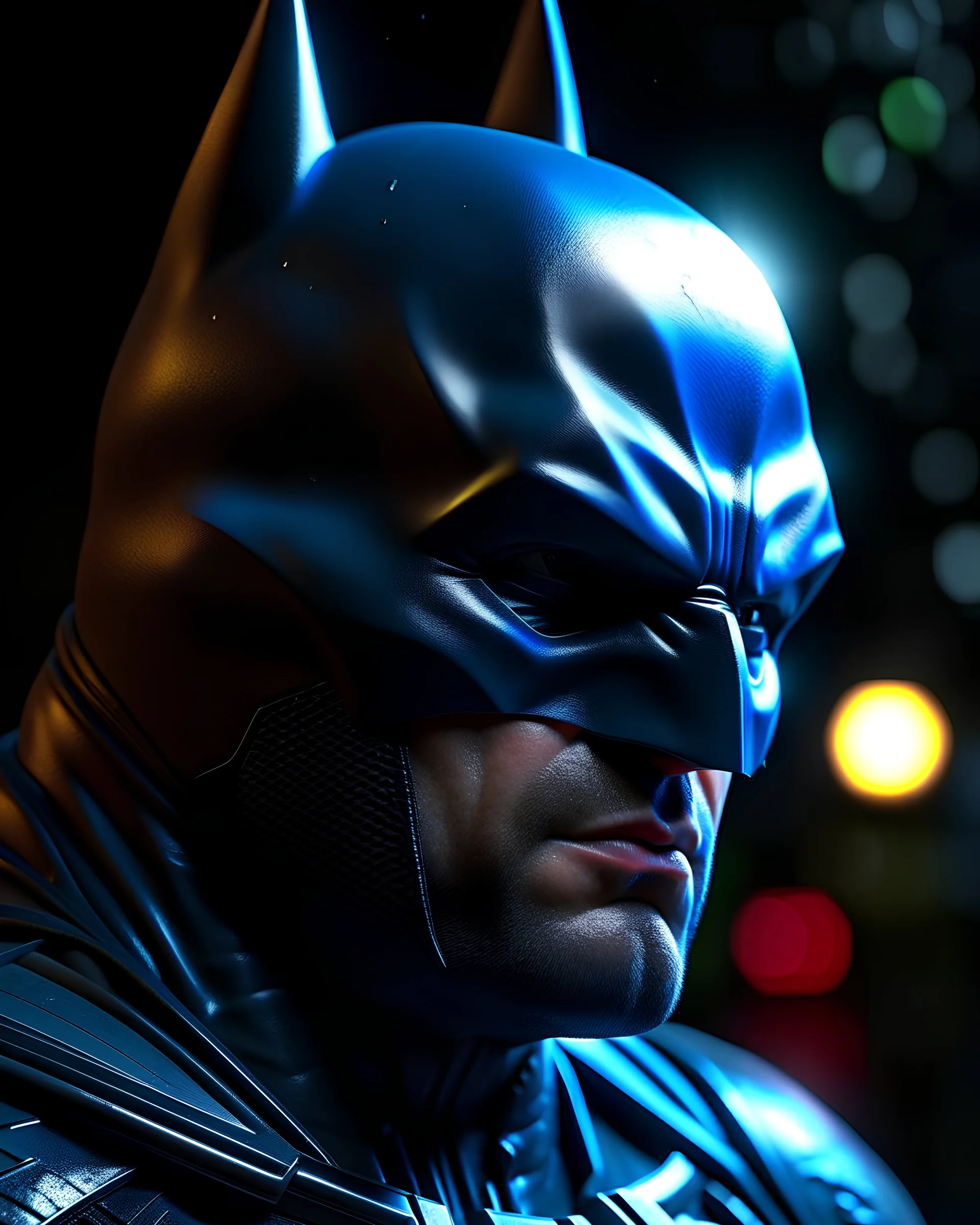 Batman retro art hyper-detailed hyper-realistic 8k