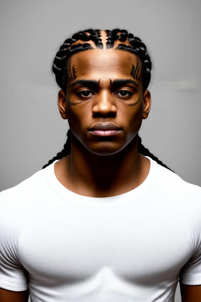 Geschlecht: männlich Ethnie: afroamerikanisch Alter: ca. 26 Jahre zum Todeszeitpunkt Größe: ca. 1,80 m Statur: schlank, muskulös Hautfarbe: dunkelbraun Gesichtsform: schmal, hohe Wangenknochen, markantes Kinn Augen: braun, mandelförmig Augenbrauen: dunkel, mitteldick, gerade Nase: schmal, gerade Lippen: mittelgroß, oben leicht dünner als unten Haare: schwarze Cornrows, eng am Kopf geflochten, teils zu Zöpfen verlängert Gesichtstattoos: mehrere, u. a. unter dem rechten Auge, an der li