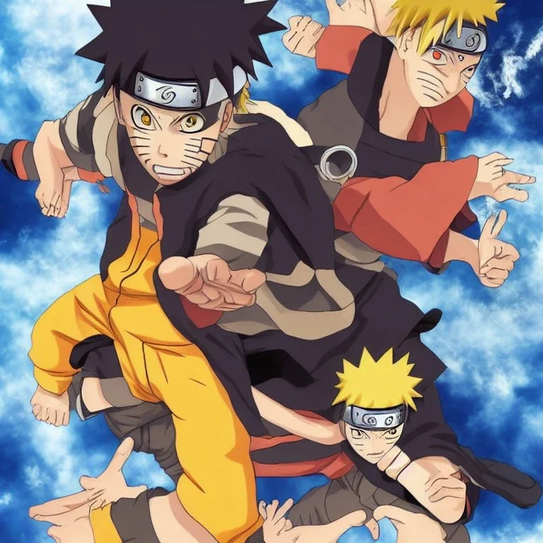 naruto using his power