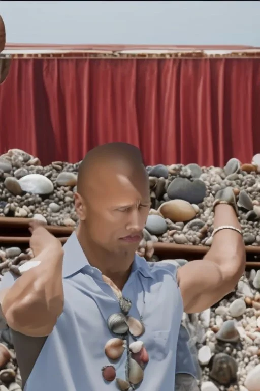 dwayne the rock johnson selling sea shells down by the sea shore