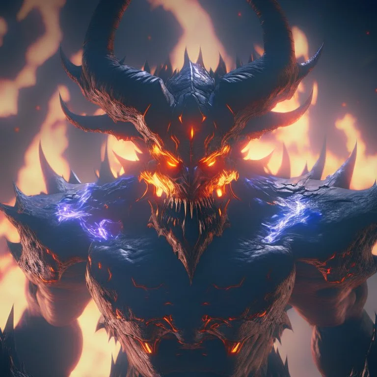 giant galactic demon lord, unreal engine 5, 8k resolution, photorealistic, ultra detailed