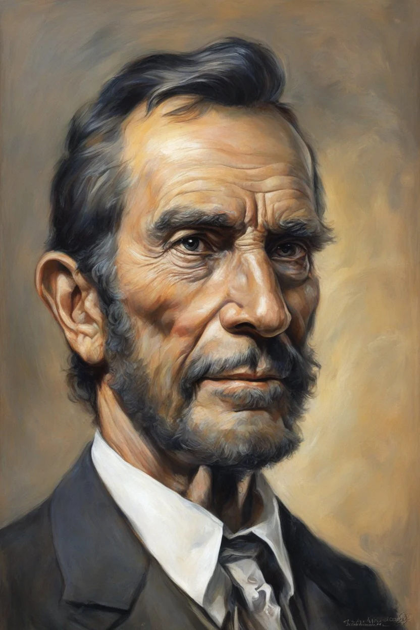 Presidential portrait - Abraham Lincoln - by Boris Vallejo